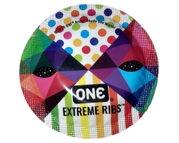 Набір латексних ребристих презервативів One Extreme Ribs у різному дизайні (ціна за 5 шт.) Sex Aura | Зображення 1