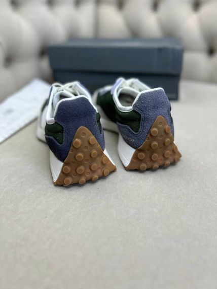 Кросівки чоловічі New Balance зелені замша та текстиль ob427-1 | Зображення 6