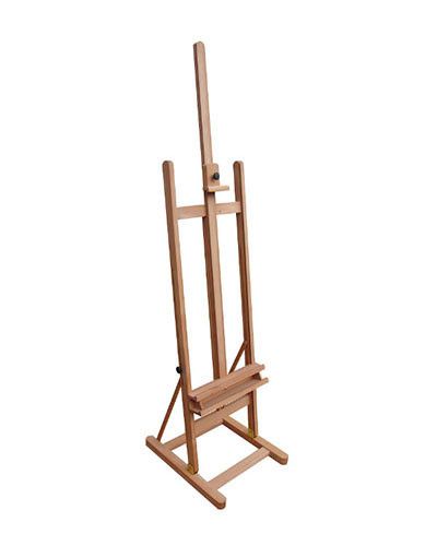 Студійний мольберт №31, LeoArt, підлоговий, буковий, з поличкою для художнього приладдя