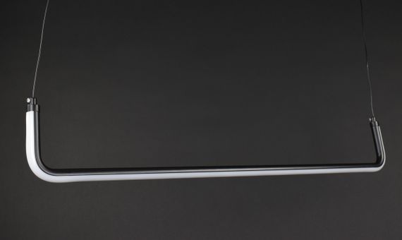 Люстра світлодіодна підвісна LED світильник для квартири на стелю лед 27326 Чорний 20-150х12х122 см. | Зображення 5