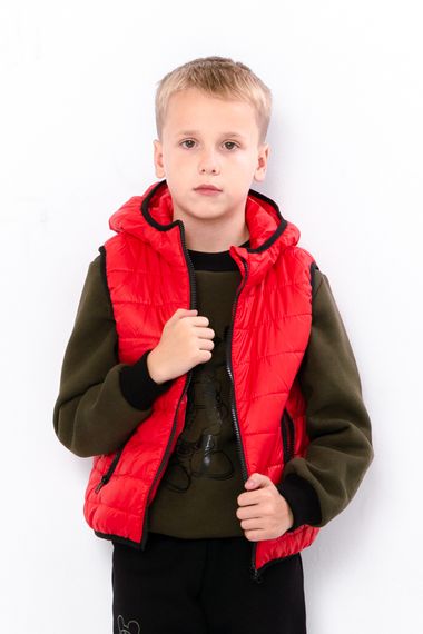 Жилетка для хлопчика Носи своє 128 Червоний (p-12160-134750) | Зображення 2