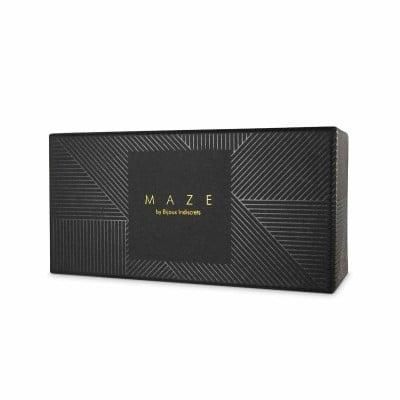 Наручники Bijoux Indiscrets MAZE - Wide Cuffs Brown, екошкіра, стильні браслети Sex Aura | Зображення 4