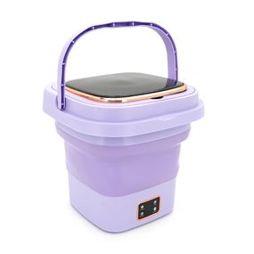 Пральна машина H576 MINI P, складана, 9л, 12В, 25Вт, 1.2кг, LED-індикатор, електронне управління, 29,5*29,5(14.5)мм, пластик,