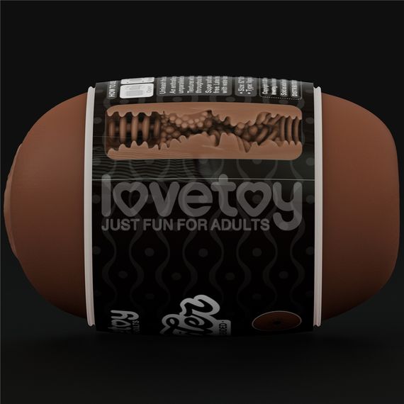 Подвійний мастурбатор вагіна анус SLIDER DOUBLE-ENDED Brown | Зображення 1