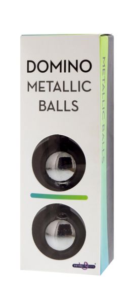 Металеві вагінальні кульки DOMINO METALLIC BALLS, SILVER | Зображення 3