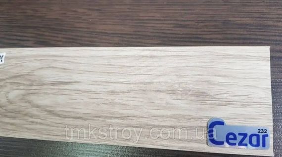 Плинтус CEZAR Hi Line Prestige 75x22x2500mm M232 Дуб Хокайдо | Зображення 1