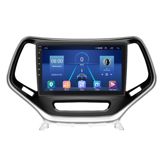 Штатна магнітола Lesko для Jeep Cherokee V (KL) 2013-2018 екран 10" 6/128Gb 4G Wi-Fi GPS Top