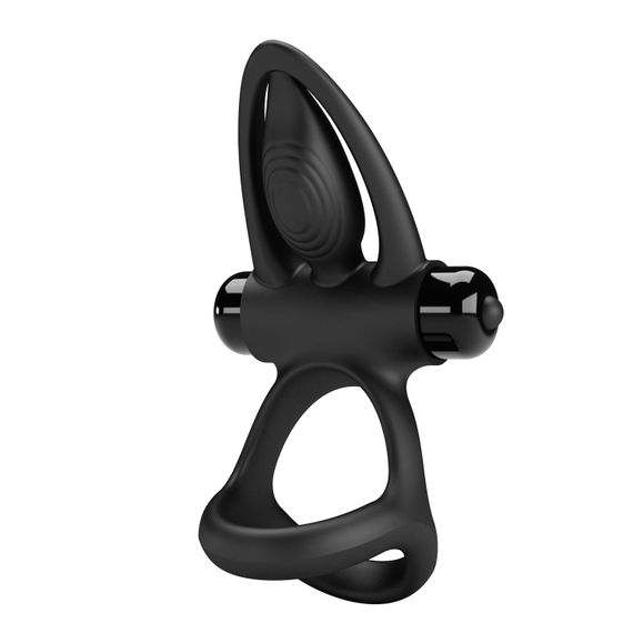Ерекційне кільце - Pretty Love Vibration Cock Ring Black | Зображення 1