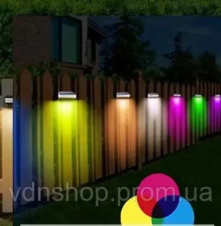 Светильник садовый rgb, уличный настенный светильник / водонепроницаемый MULTI | Зображення 2