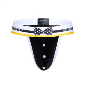 Чоловічі стрінги з бантиком L-XL
