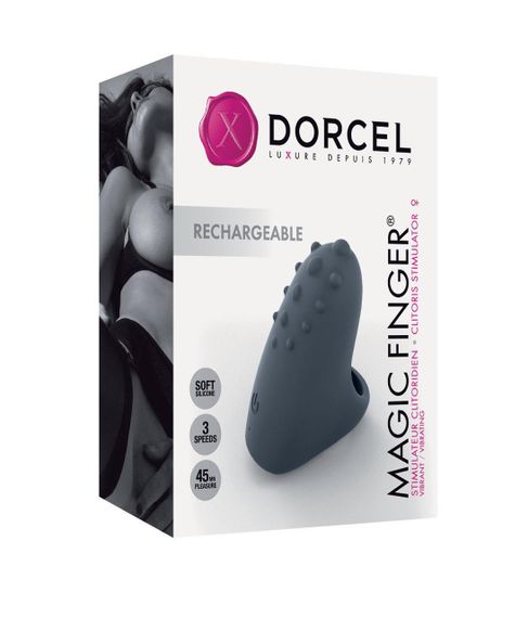 Вибратор на палец Dorcel MAGIC FINGER Black перезаряжаемый, 3 режима работы Sex Aura | Зображення 5