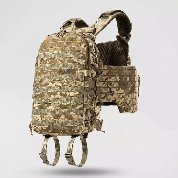 Рюкзак тактичний 10л Піксель, штурмовий рюкзак військовий Ukrarmor укрармор Cordura 1000D, рюкзак ЗСУ MOLLE похід | Зображення 7