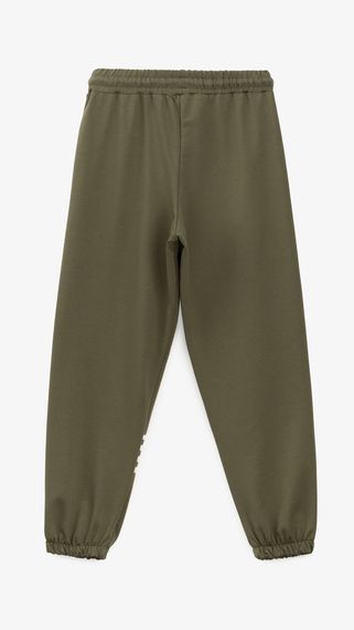 Спортивні штани з принтом для хлопчика Dinomin 1006 140 см Хакі shop (2000999484858) | Зображення 3