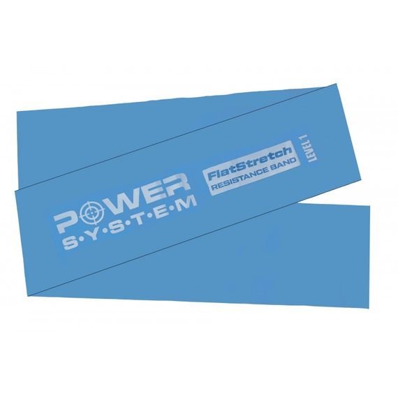 Стрічка-еспандер для спорту та реабілітації Power System PS-4121 Flat Stretch Band Level 1 Blue (1-2,5кг.) | Зображення 2