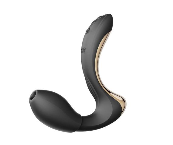 Вібратор-пульсатор з вакуумною насадкою Zalo – Talis G-Spot PulseWave Vibrator Obsidian Black Sex Aura | Зображення 1