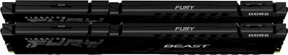 Пам&#039;ять ПК Kingston DDR5 64GB KIT (32GBx2) 6000 FURY Beast EXPO KF560C36BBEK2-64 | Зображення 1