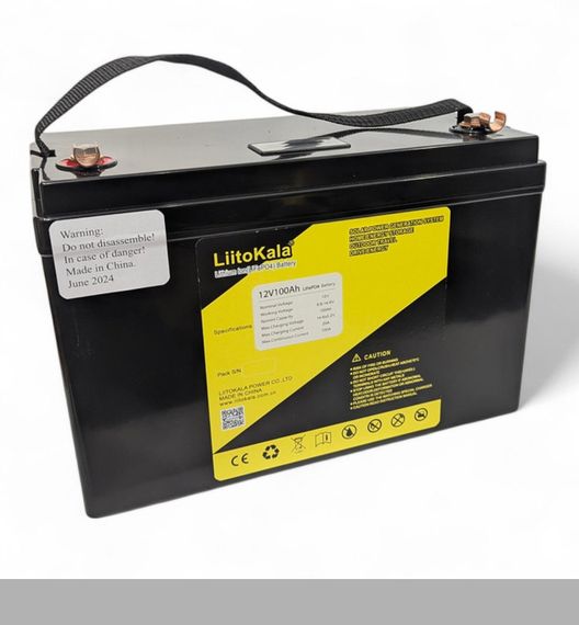 Акумулятор LiFePO4 12V 100Ah з дисплеєм та BMS LiitoKala (46724-_9207)