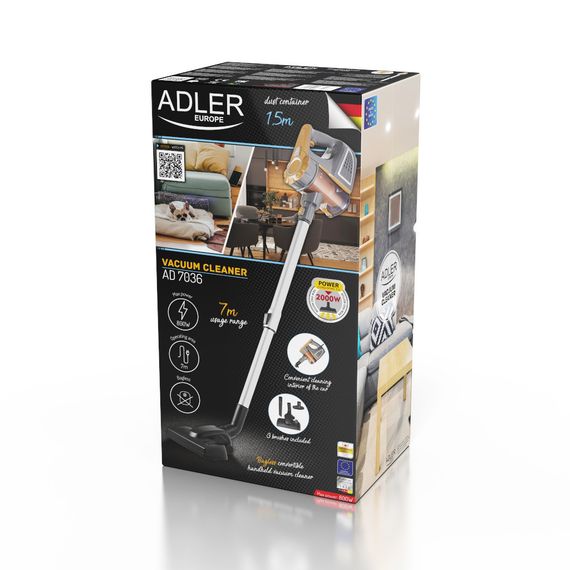 Пилосос вертикальний Adler AD 7036 без мішка з контейнером для дому та авто | Зображення 9