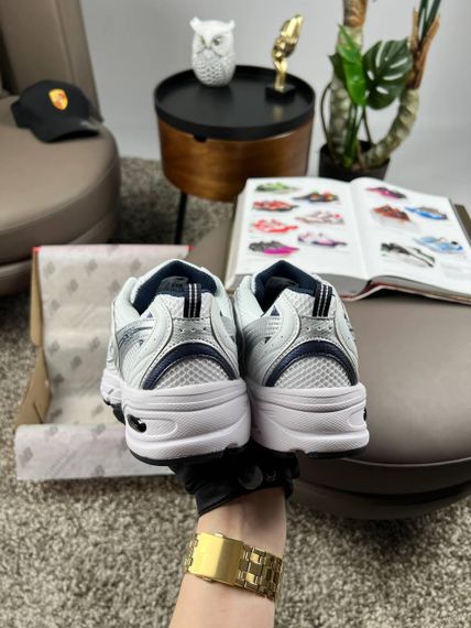 Мужские кроссовки New 530 Premium White Navy Silver весна / літо / осінь A3656 44 28 - 28,5 см | Зображення 1