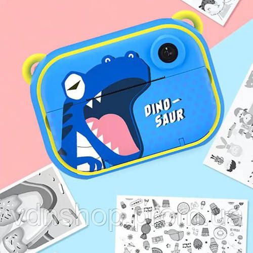 Печать детских фото принтером, Мини-камера для детей, Фотоаппарат принтер мгновенной печати детский DN-46 | Зображення 5