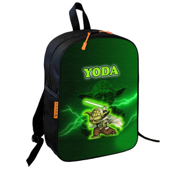 Рюкзак шкільний дитячий 36х27см майстер Йода «Star Wars» з принтом для хлопчика (00665)