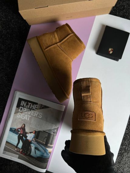 Угги UGG Classic Mini Platform Cinnamon Fur 39 25 см | Зображення 4