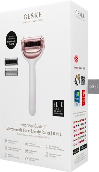 Електронний ролер для обличчя та тіла з мікроголками GESKE MicroNeedle Face&Body Roller 8в1 starlight | Зображення 7