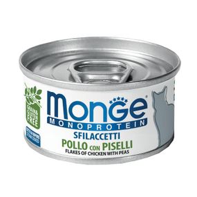 Корм Monge Cat Wet Monoprotein Pollo вологий з куркою та горошком для дорослих котів 80 гр