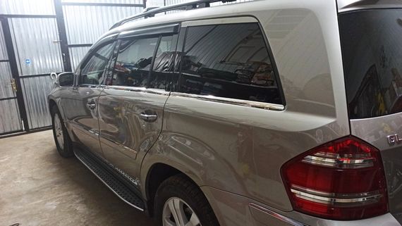 Нижняя окантовка окон (6 шт, нерж) для Mercedes GL сlass X164 | Зображення 3