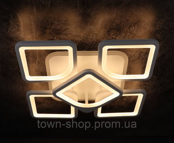 Люстра потолочная LED с пультом A2281/4+1S-RGB-wh Белый 11х40х40 см. | Зображення 1