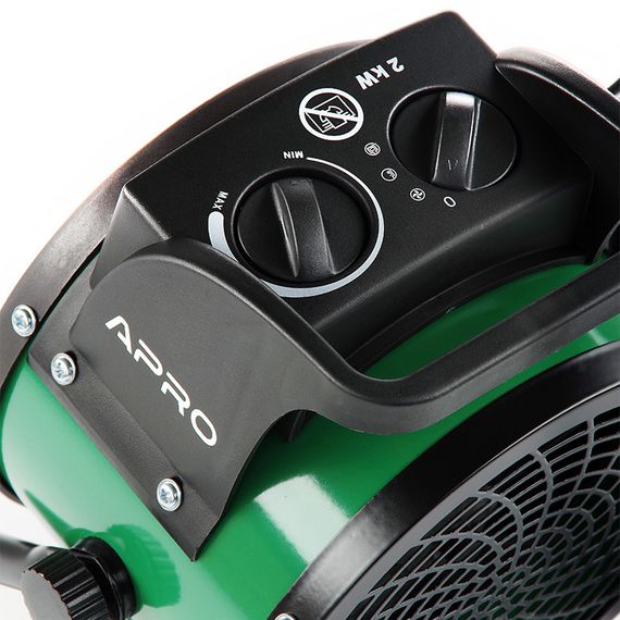 Тепловентилятор электрический с керамическим нагревателем EFH-20 170м³/ч, 2.0кВт APRO | Зображення 8