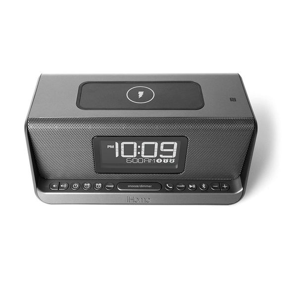Акустична док-станція iHome IBN350G, Qi Wireless Charging, BT, NFC, USB, Aux Mic (IBN350V2G) | Зображення 1