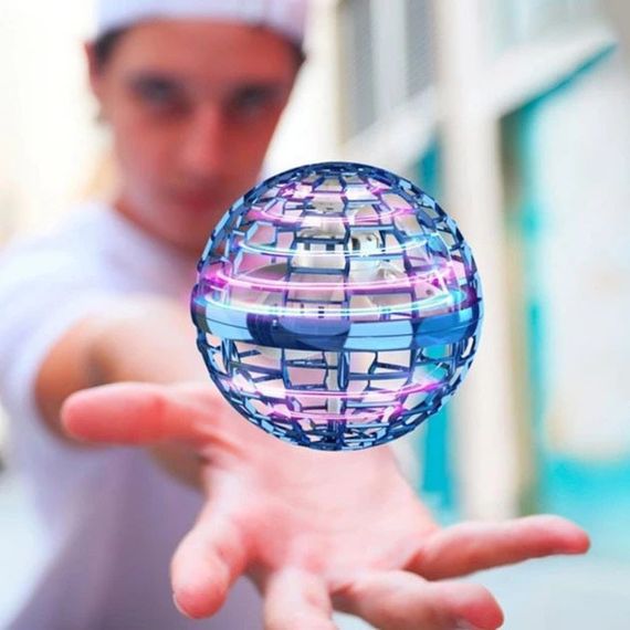 Летающий шар спиннер светящийся FlyNova Pro Gyrosphere, Летающий спиннер flying fidget KR-573 spinner, спиннер | Зображення 5