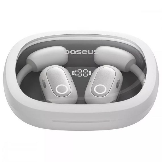 Бездротові TWS навушники Baseus Eli Fit OS Open-Ear (A00073200) Moon White | Зображення 2