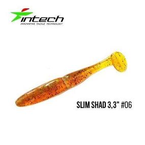 Силіконова приманка, Їстівний силікон Intech Інтеч Slim Shad 3,3"7 шт #06