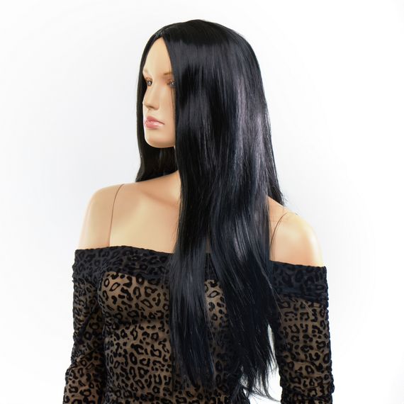 Перука пряма Fetish Hair чорна, 70 см | Зображення 1