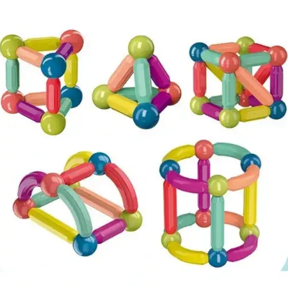 Магнитный конструктор 26 палочек,10 шариков (42587-SKY Magnetic Sticks_215) | Зображення 9