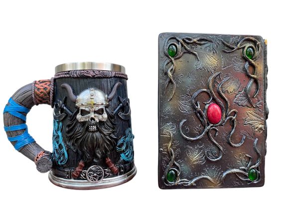 Подарунковий набір Кухоль 3D Скандинавський Воїн і Блокнот 3D «Лісовий Грімуар Лиси» | Зображення 1