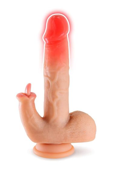 Фалоімітатор-пульсатор з язичком Real Body — Licking Ram з пультом ДК Sex Aura | Зображення 2