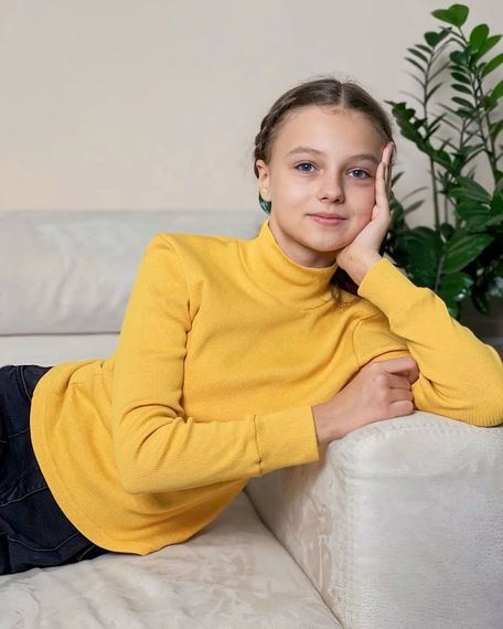 Водолазка дитяча Носи своє 164 Жовтий (p-7440-141832) | Зображення 1