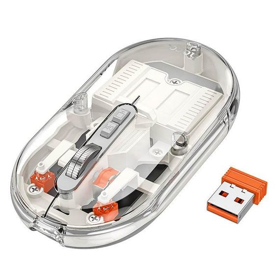 Миша бездротова Hoco GM35 General Bluetooth + 2.4G White