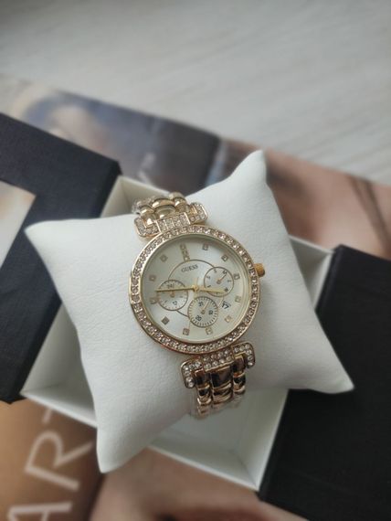 Женские наручные часы Guess gold страз | Зображення 1