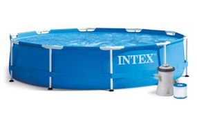 Басейн каркасний 15 в 1 INTEX 28202 305 х 76 см + машина для створення бульбашок (DM-28202-M)