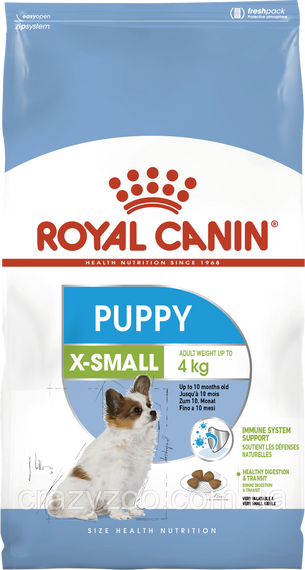 Сухий повнораціонний корм Royal Canin X-Small Puppy для цуценят дрібних порід до 4 кг до 10 місяців 3 кг