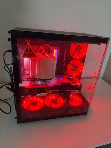 Ігровий ПК Vinga Warlike Black Tower New / AMD Ryzen 7 7700 (8 (16) ядер по 3.8 - 5.3 GHz) / 32 GB DDR5 / 256 GB SSD+1000 GB HDD / AMD Radeon RX 6900 XT Sapphire Nitro+, 16 GB GDDR6, 256-bit / Wi-Fi / 750W / Windows 11 б/в | Зображення 4