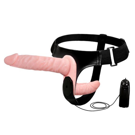 Страпон - Ultra Vibrating Doble-Heads Strap On | Зображення 9