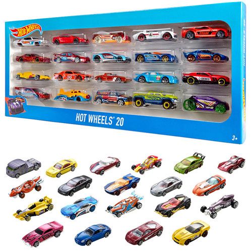 Игровой набор H7045 Hot Wheels 20 базовых машинок в ассортименте, в коробке Вид 1