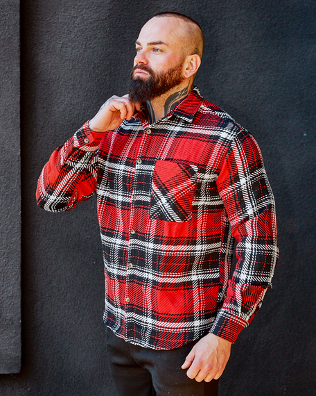 Тепла Сорочка Мадрид червоний S | Зображення 2