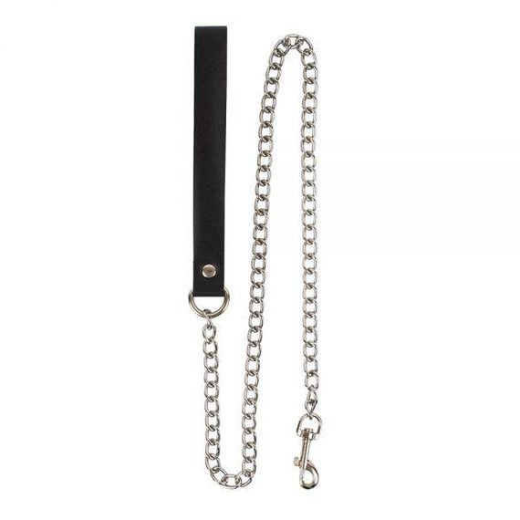 Поводок Leather Leash Slave, Black sexstyle
