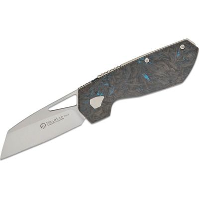 Нож Maserin W2, M390, fat carbon, синій (371/B)